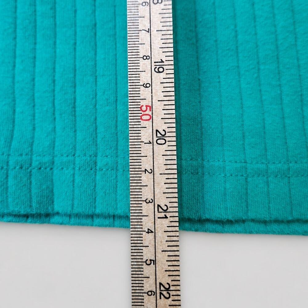 Esprit Ribbed Racerback Tank Top Aqua Medium - Picture 9 of 9